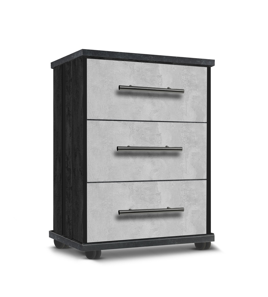Paros 3 Drawer Chests (W805mm x D430mm x H735mm)