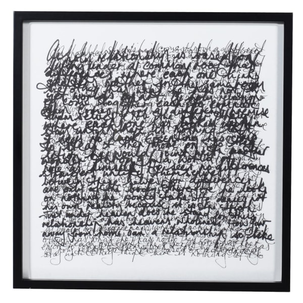 Framed Art - Illegible Scribbles