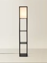 Floor Lamp - Stratford With Shelves (W:26cm x D:26cm x H:159cm) - Black