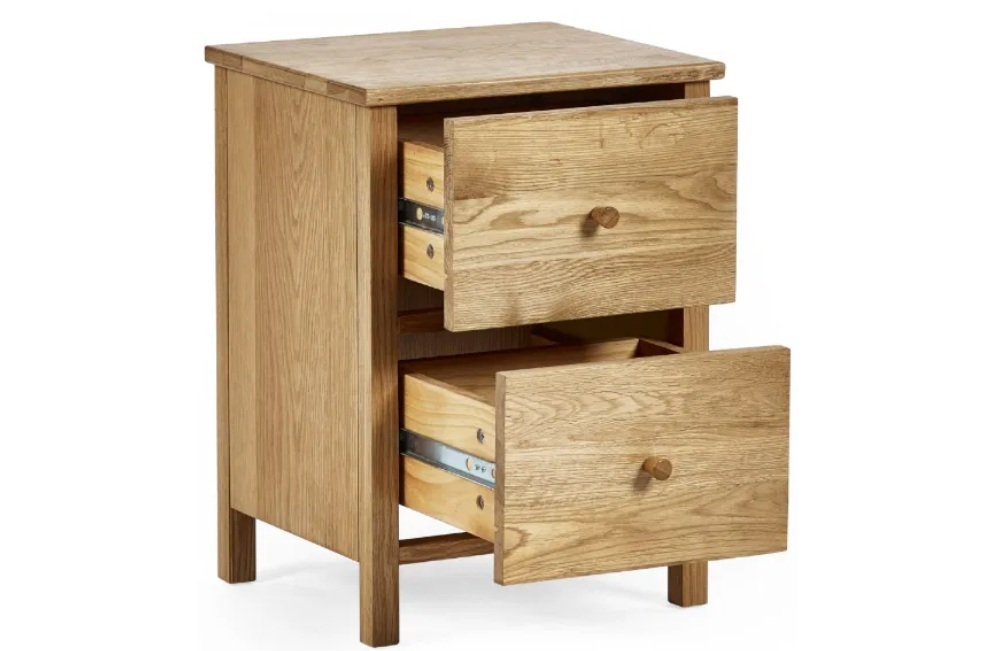 Bedside - Bramley 2 Drawer (W40cm x D35cm x H55cm)