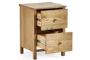 Bedside - Bramley 2 Drawer (W40cm x D35cm x H55cm)