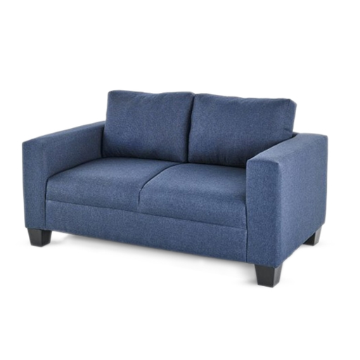 [SOFA-GEMINI-2STR-NAV-FAB] Sofa - Gemini (2 Seater (W140 x D77 x H83cm), Navy - Fabric)