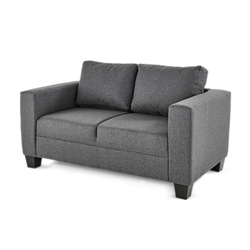 [SOFA-GEMINI-2STR-GY-FAB] Sofa - Gemini (2 Seater (W140 x D77 x H83cm), Grey - Fabric)