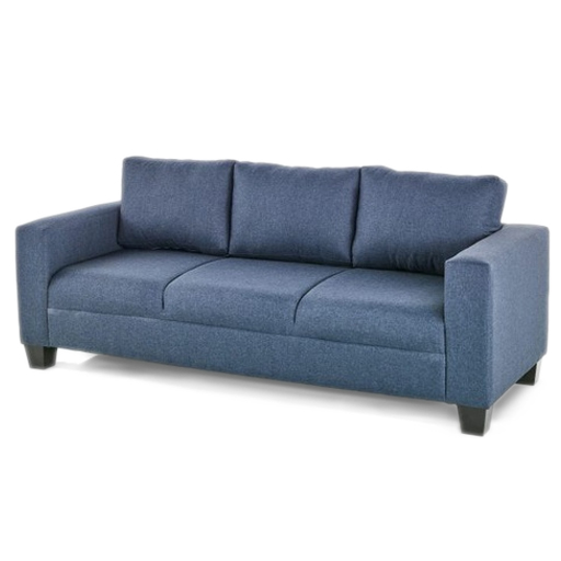 [SOFA-GEMINI-3STR-NAV-FAB] Sofa - Gemini (3 Seater (W190 x D77 x H83cm), Navy - Fabric)