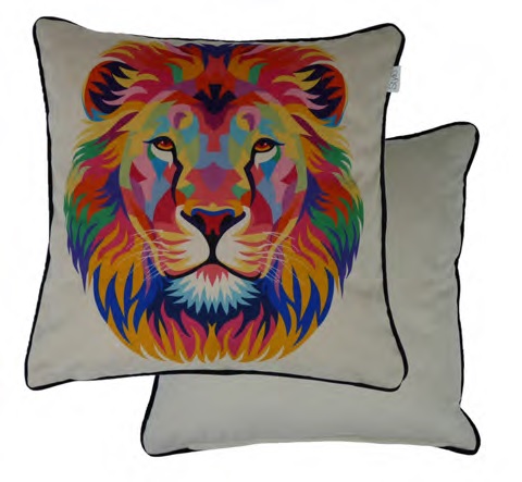 [LIO/BIS/CP/FILL/4545] Cushions - Pop Art (45x45cm) (Lion)