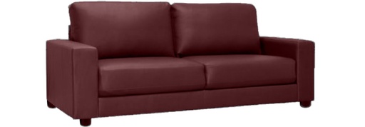 [SOFA-BALTIMORE-2STR-BRFL] Sofa - Baltimore (2 Seater, Brown - Faux Leather)