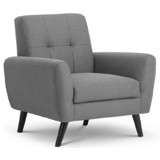 [ARM-CRONOS-GYLI] Armchair - Cronos (W85 x D81 x H83cm) (Grey - Linen)