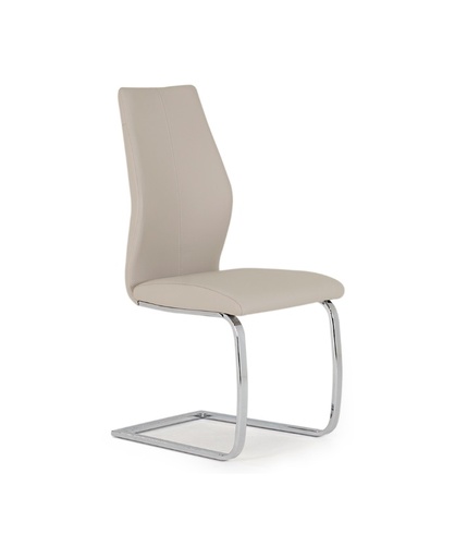 [Eli-112-TP] Chairs (Elis, Taupe, Faux Leather)