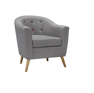 Armchair - Tucana (W: 77CM x H: 83cm x D: 78cm) - Grey