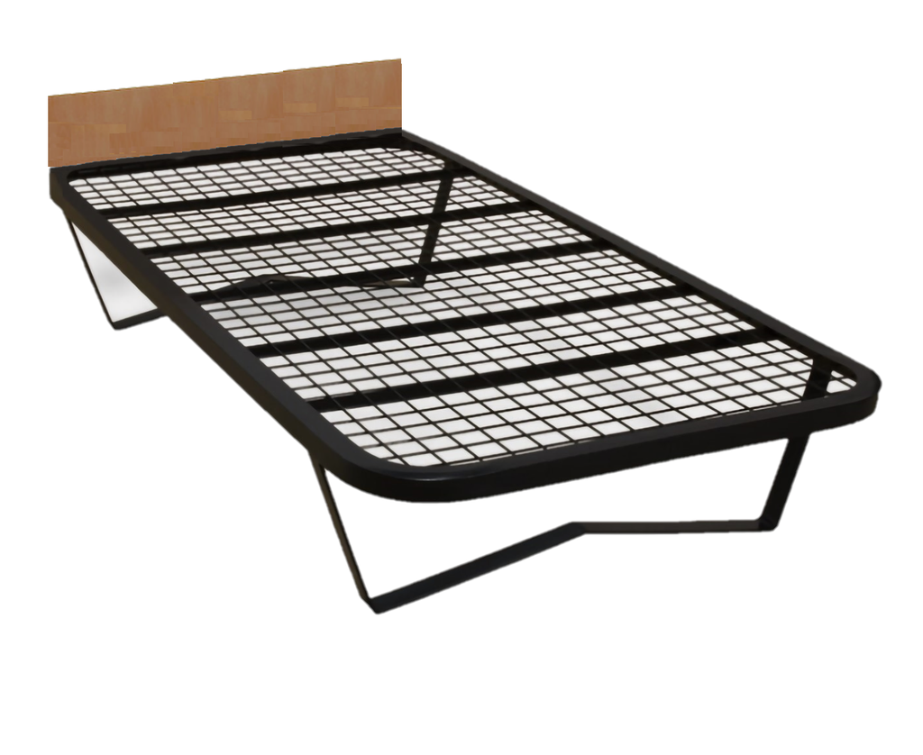 Metal Beds - Genoa (With Headboard) (Black)