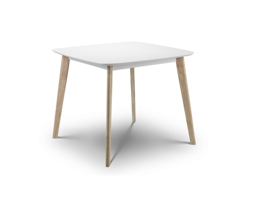 Dining Table - Ella (White & Limed Oak) (Square)