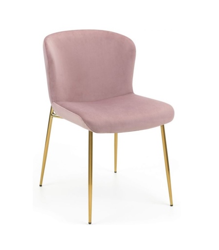 [CH-HARP-DPNK] Chairs (Harper, Dusty Pink, Fabric)