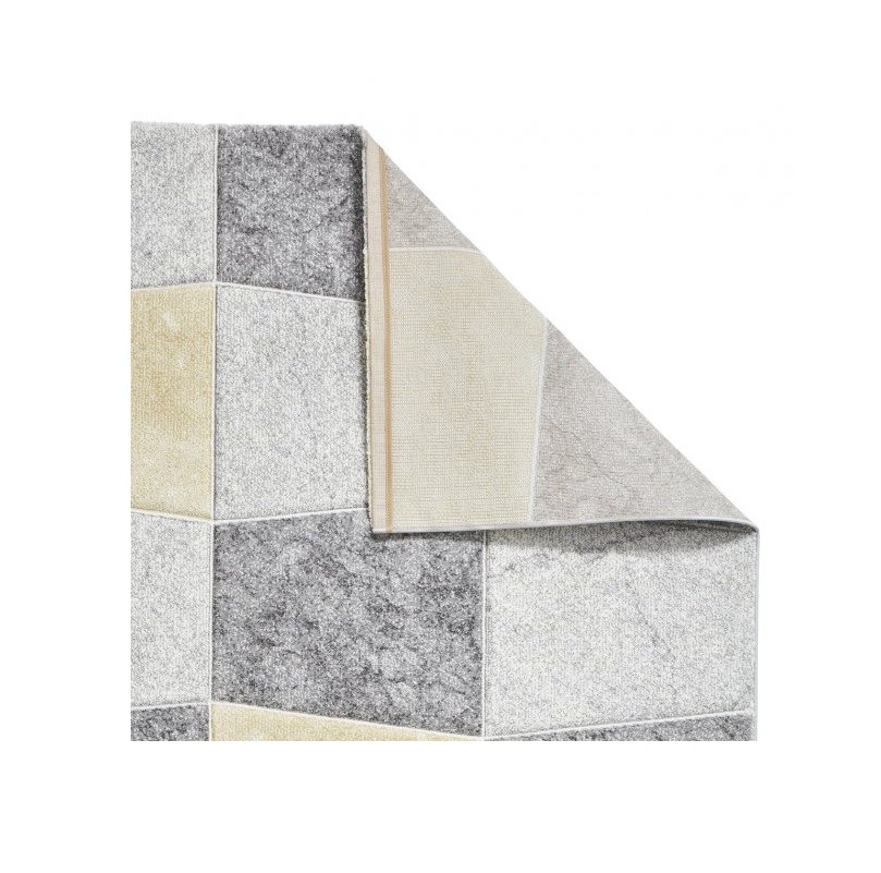 Rugs - Brooklyn Square (Grey/Yellow)
