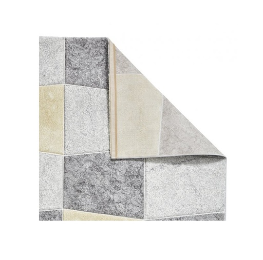 Rugs - Brooklyn Square (Grey/Yellow) (160x220cm)