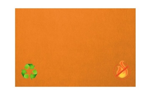 [NUES-1209-OR] Noticeboard - Decorative Unframed (1200 x 900mm, Orange)