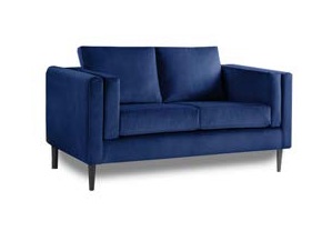 Sofa - Apollo (CRIB 5) (2 Seater (W:157cm x D:92cm x H:86cm), Royal Blue - Velvet)