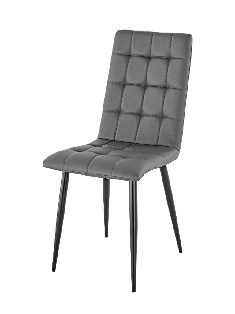 Dining Chair - Milan (Grey Faux Leather)