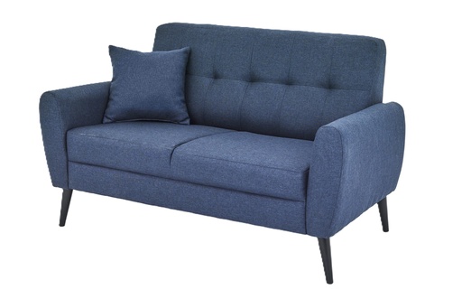 Sofa - Moros (2 Seater (W138cm x D80cm x H81cm), Navy - Fabric)