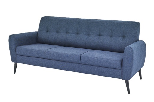Sofa - Moros (3 Seater (W190cm x D80cm x H81cm), Navy - Fabric)