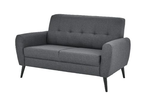 Sofa - Moros (2 Seater (W138cm x D80cm x H81cm), Charcoal Grey - Fabric)