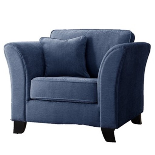 Armchair - Hades (W102 x D92 x H90cm) (Blue - Fabric)