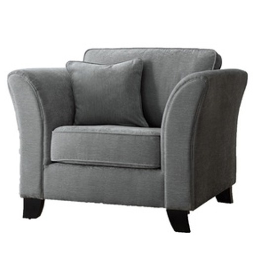 Armchair - Hades (W102 x D92 x H90cm) (Grey - Fabric)