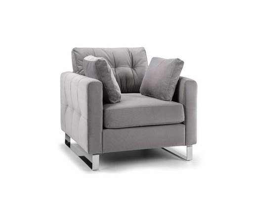 Sofa - Ares (CRIB 5) (Armchair (W:104cm x D:94cm x H:92cm), Grey - Fabric)