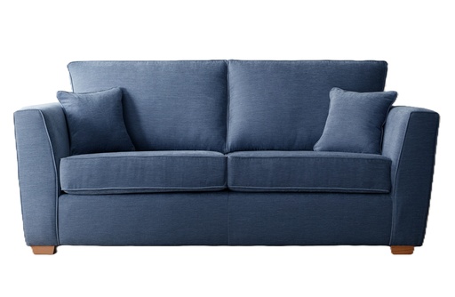 [SOFA-3STR-ZEUSC5-BLFAB] Sofa - Zeus (CRIB 5) (3 Seater (W:198cm x D:96cm x H:92cm), Blue - Fabric)