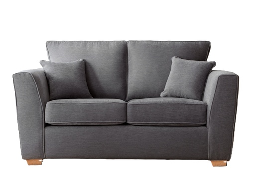 [SOFA-2STR-ZEUSC5-GYFAB] Sofa - Zeus (CRIB 5) (2 Seater (W:157cm x D:94cm x H:92cm, Grey - Fabric)