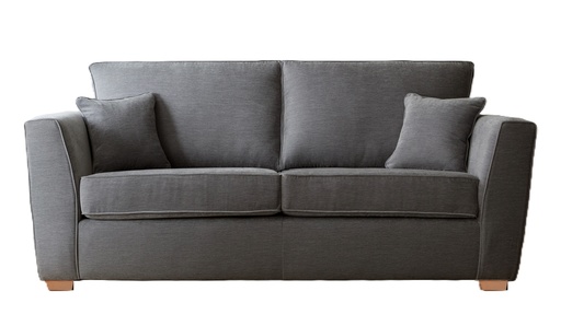 [SOFA-3STR-ZEUSC5-GYFAB] Sofa - Zeus (CRIB 5) (3 Seater (W:198cm x D:96cm x H:92cm), Grey - Fabric)