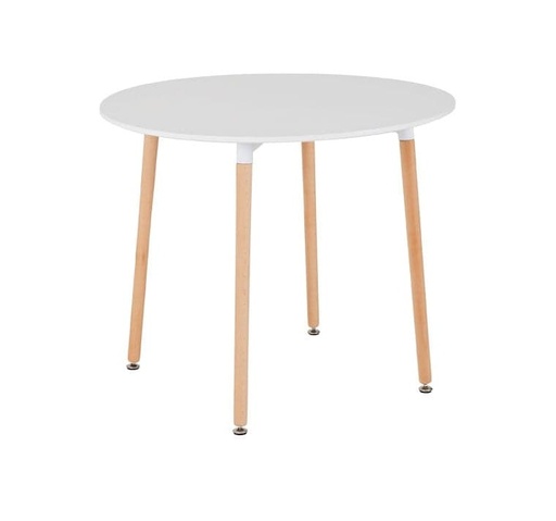 [DT-BEL-L-WH-RD] Dining Table - Belgium (Large, Round, White)