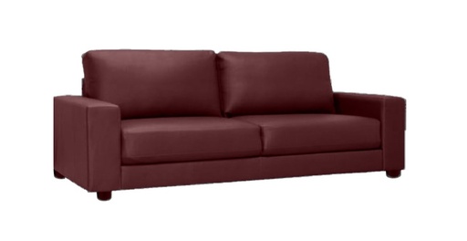 [SOFA-BALTIMORE-3STR-BRFL] Sofa - Baltimore (3 Seater, Brown - Faux Leather)