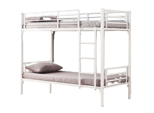 [BBED-TURIN-WH] Metal Bunk-Bed - Turin (White)