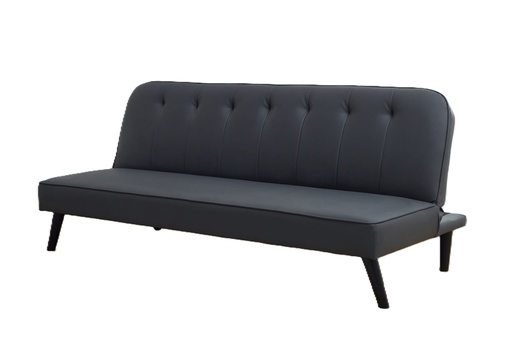 Sofa-Bed - Lazarro (Grey - Faux Leather)