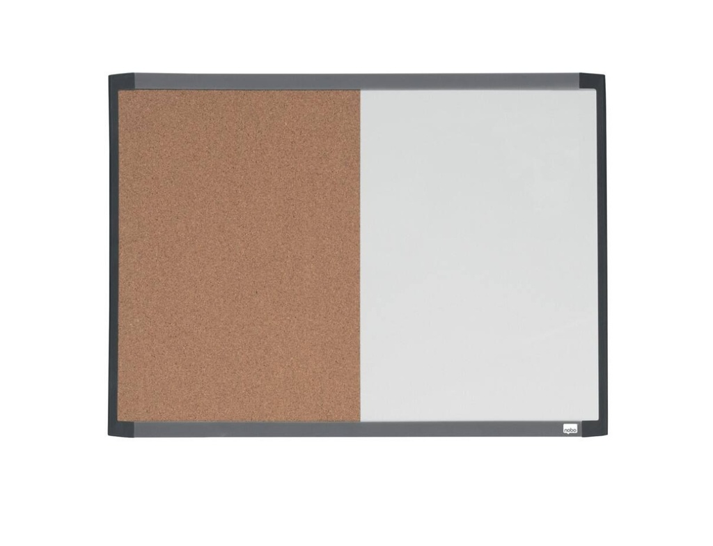 Noticeboard - Magnetic Whiteboard & Cork (900mm x 600mm)