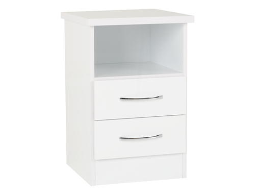 Bedsides - Volos (Un-Assembled) (White Gloss)