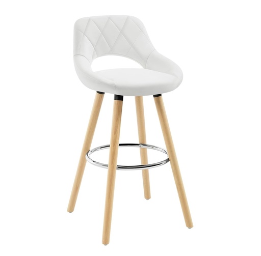 [BSTL-VIENNA-WHBCH] Bar Stool - Vienna (White|Beech)