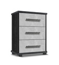 Paros 3 Drawer Chests (W805mm x D430mm x H735mm)