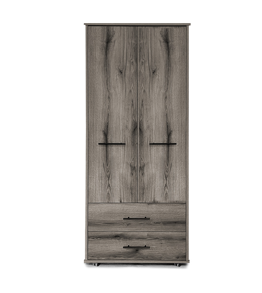 Paros 2 Door Combi Wardrobes (W805mm x D530mm x H1880mm)