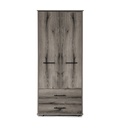 Paros 2 Door Combi Wardrobes (W805mm x D530mm x H1880mm)