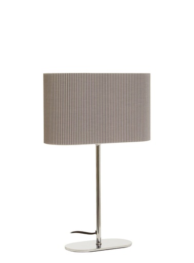 Bedside & Table Lamps - Lili (W26cm x D11cm x H41cm ) - Silver & Grey