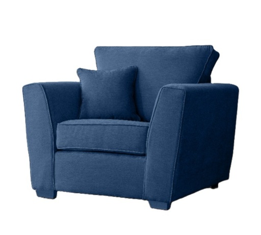 [ZEUS-ARM-BLFAB] Armchair - Zeus (CRIB 5) (Blue - Fabric)