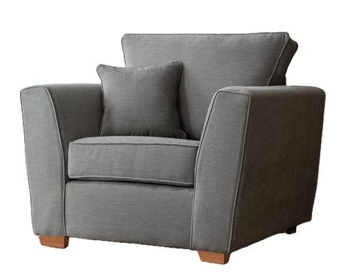 [ARM-ZEUS-GYFAB] Armchair - Zeus (CRIB 5) (Grey - Fabric)