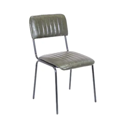 [CH-TOL-GNFL] Chair - Toledo (Green - Faux Leather)
