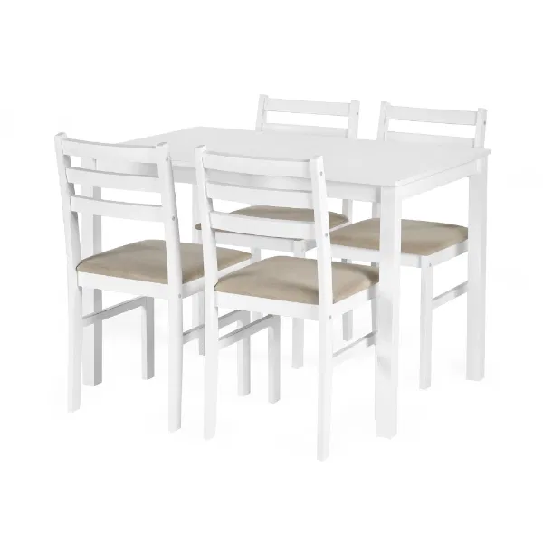 Dining Set - Kona (With 4 Padded Seat Chairs)