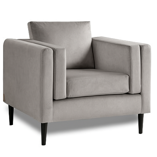 [ARM-APOLLO-GYVT] Armchair - Apollo (CRIB 5) (Grey - Velvet)