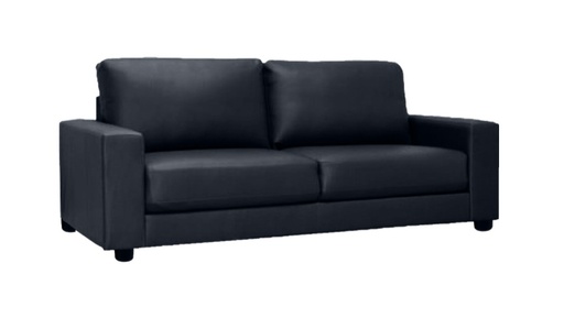 [SOFA-BALTI-2STR-BLKFL] Sofa - Baltimore (2 Seater, Black - Faux Leather)
