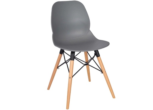 [CH-SHOREDITCH-BCH-GY] Desk Chair - Shoreditch With Beech Legs (Grey)