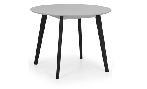Dining Table - Ella (Grey & Black) (Round)