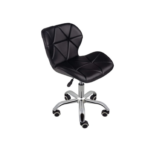 [MK-2058-PU-BLA] Chairs (Charles Jacobs (Swivel), Black, Faux Leather)